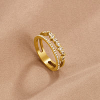 18K Gold Mia Crystal Ring-Beautiful Earth Boutique