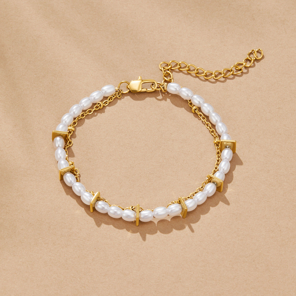 Aria Layered Pearl Bracelet - Beautiful Earth Boutique