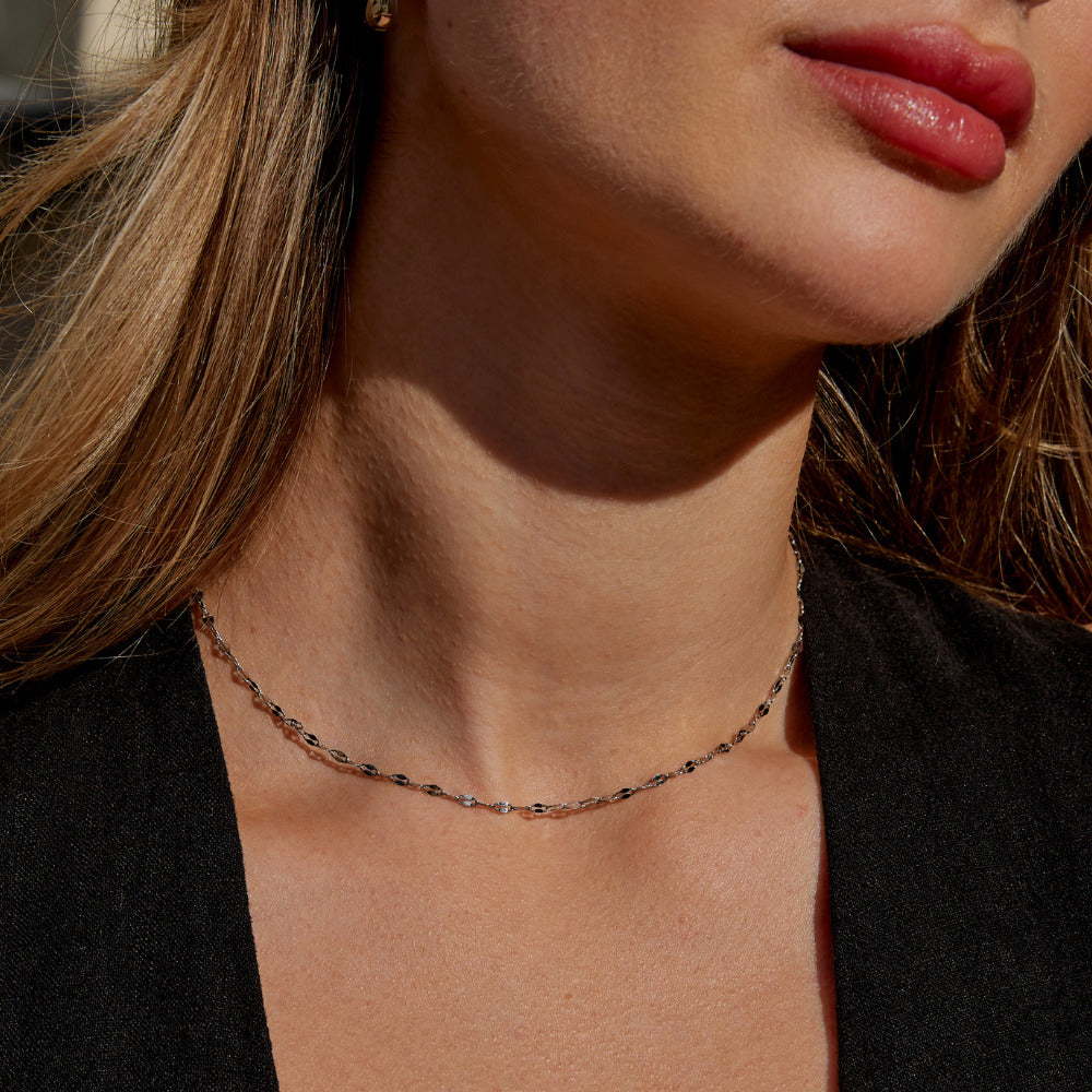 Leila Silver Chain Necklace - Beautiful Earth Boutique