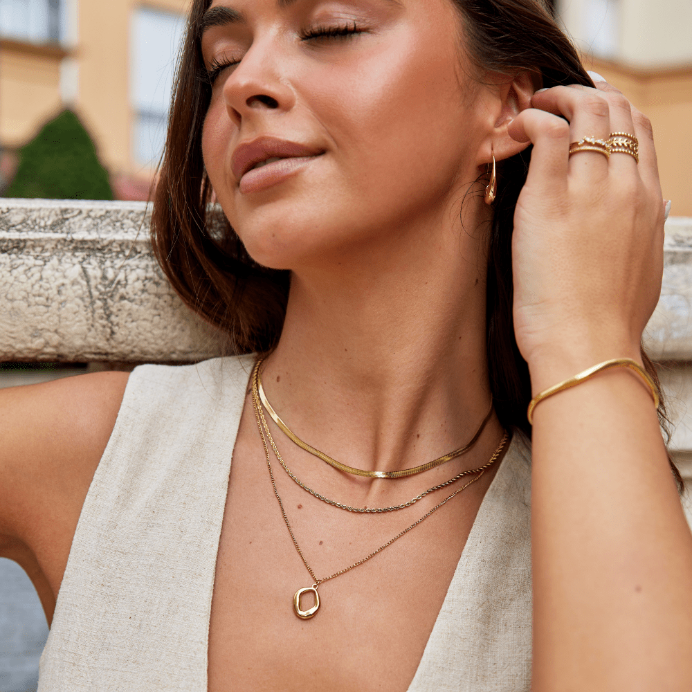 Alexandra Layered Necklace - Beautiful Earth Boutique
