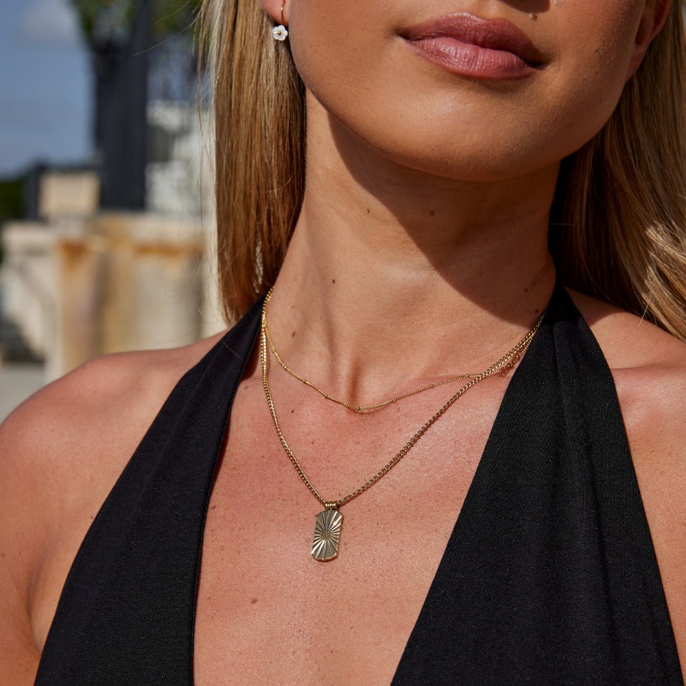 Kiya Gold Pendant Necklace - Beautiful Earth Boutique