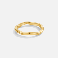 Madison Thin Wave Ring - Beautiful Earth Boutique
