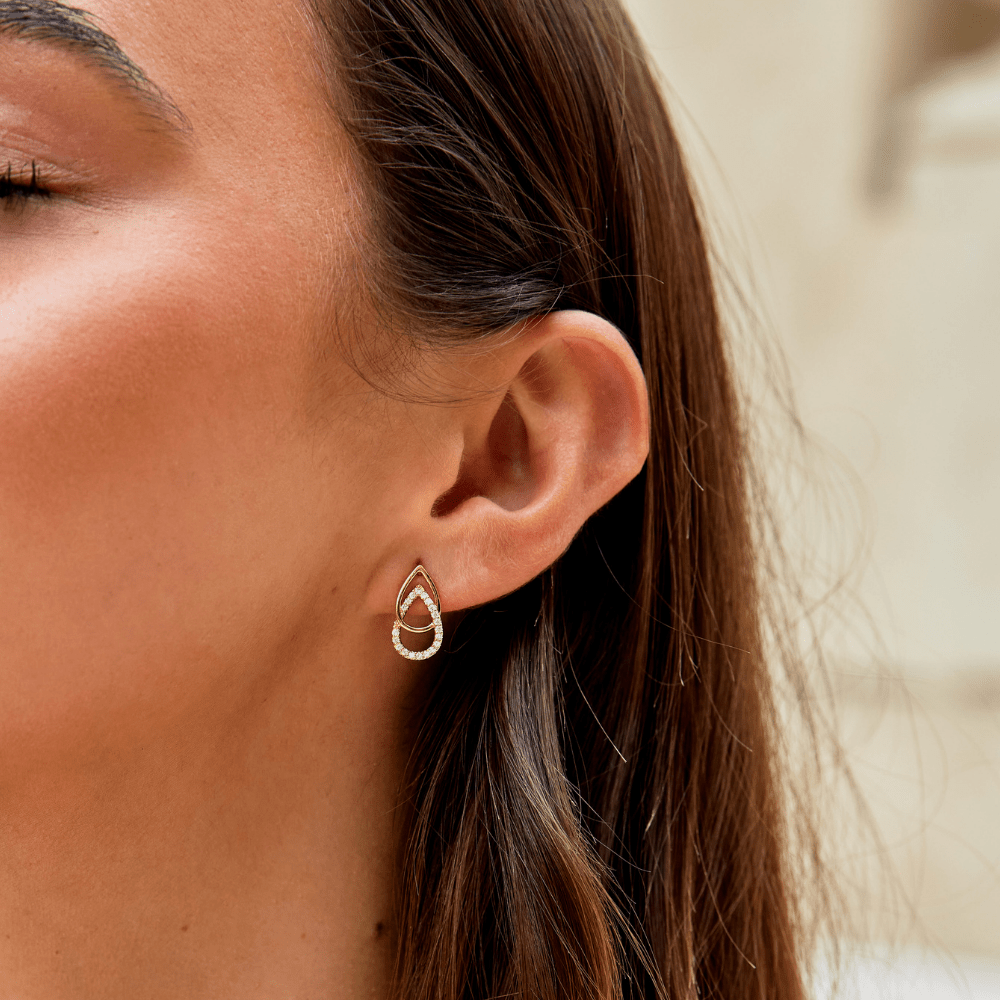 Mara Teardrop Link Earrings - Beautiful Earth Boutique