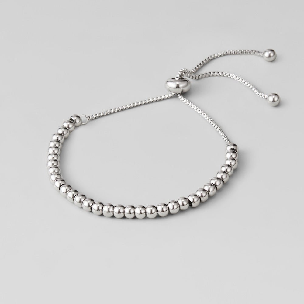 Niloya Beaded Silver Bracelet - Beautiful Earth Boutique