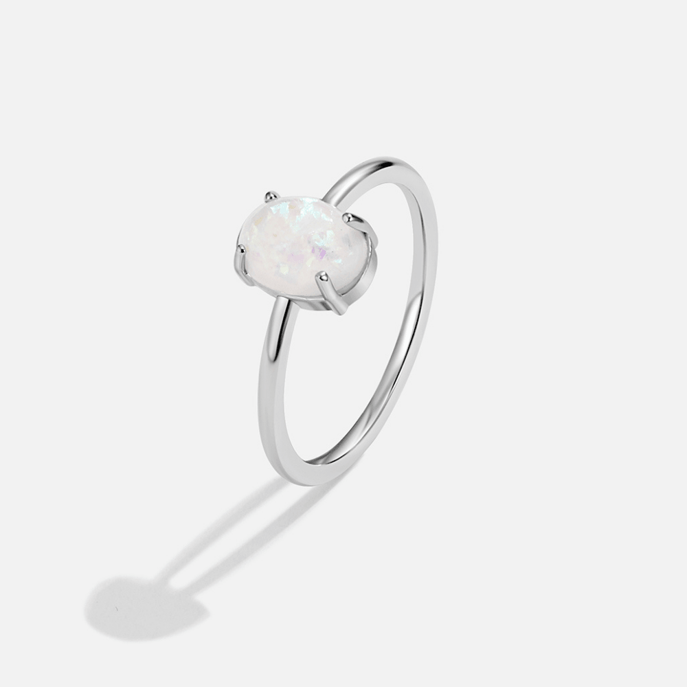 Orea Silver Opal Ring - Beautiful Earth Boutique