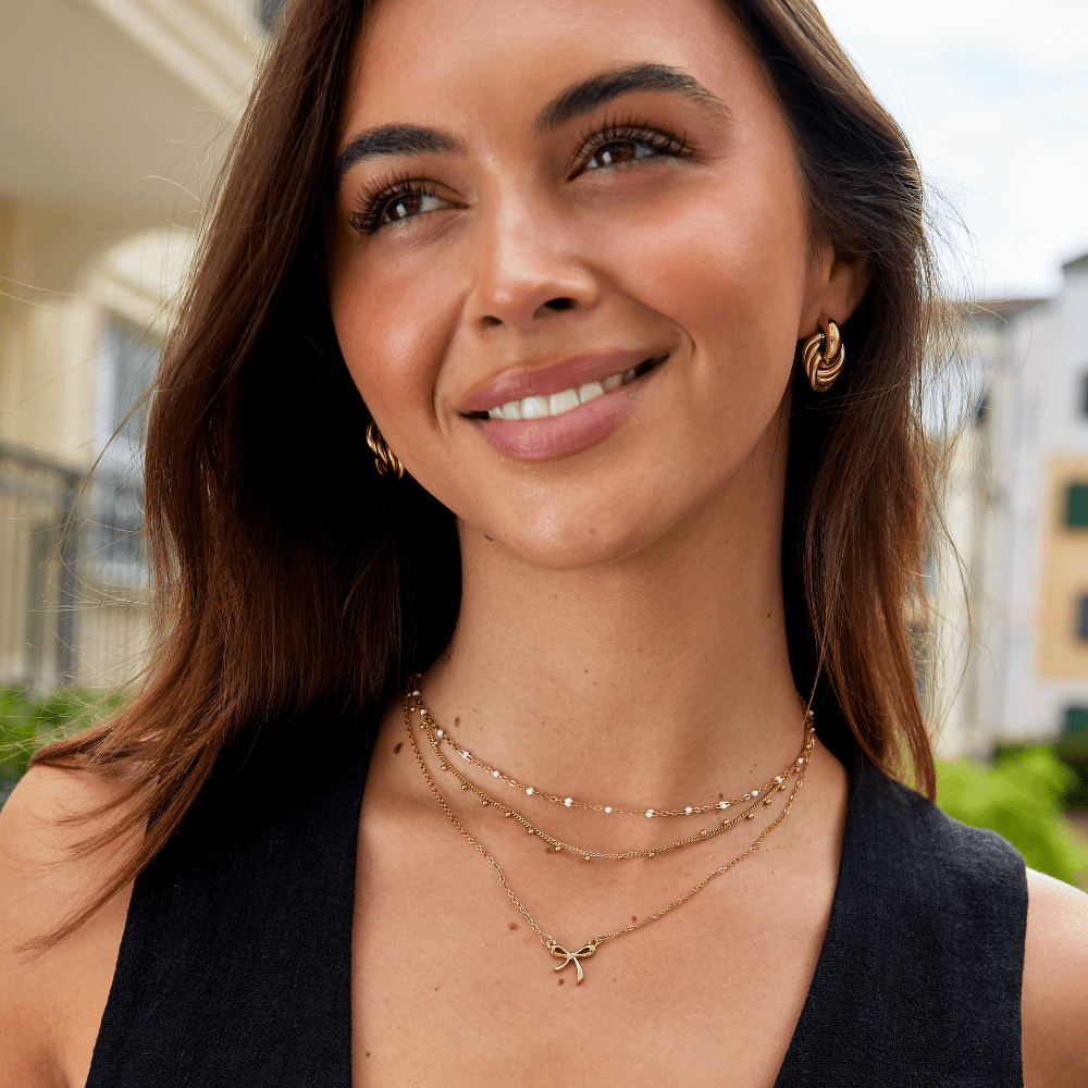 Serenity Bow Pendant Necklace - Beautiful Earth Boutique