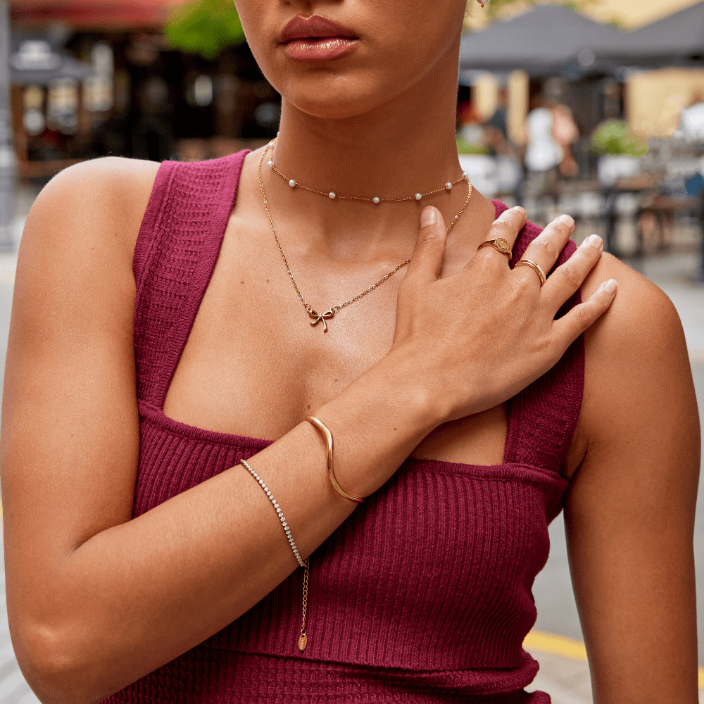 Serenity Bow Pendant Necklace - Beautiful Earth Boutique