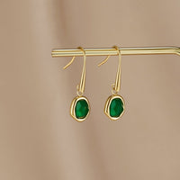 Vintage Emerald Drop Earrings - Beautiful Earth Boutique