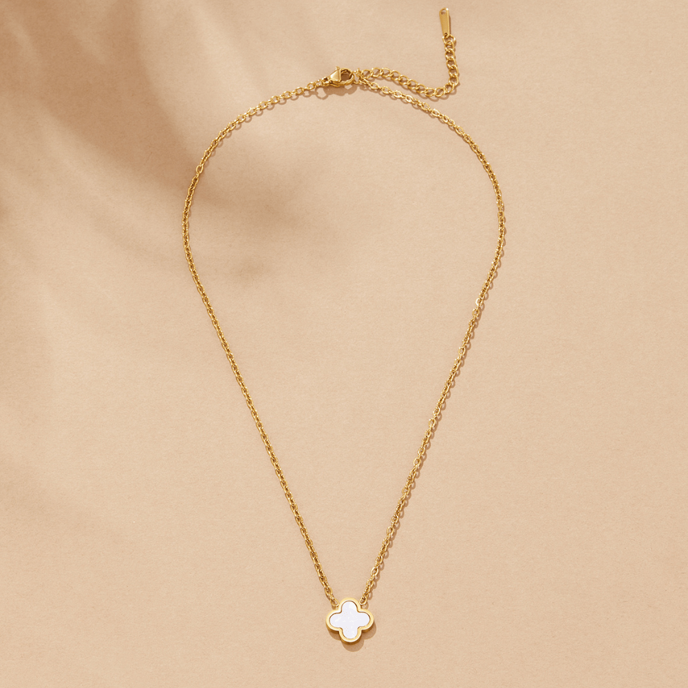 White Clover Necklace - Beautiful Earth Boutique