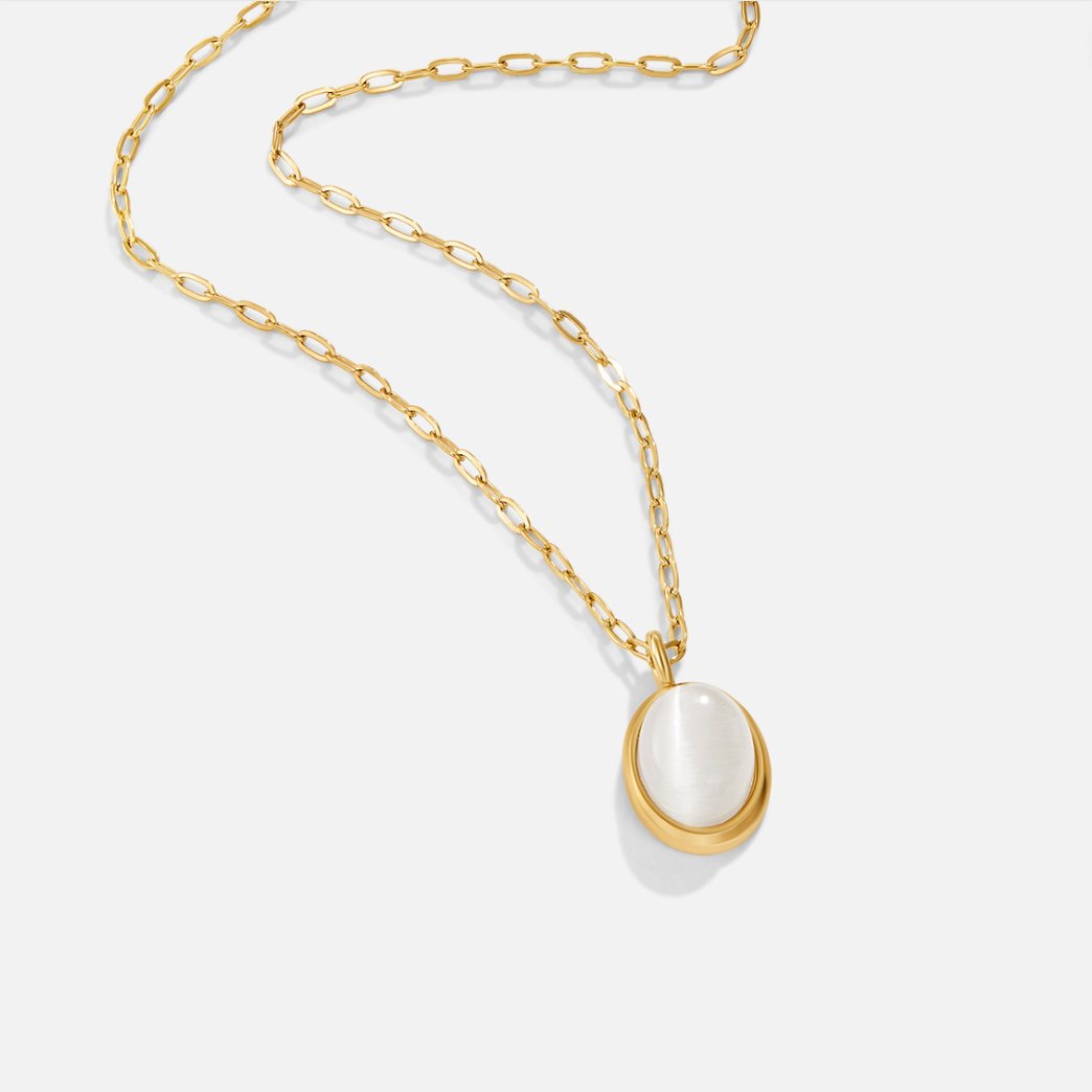 White Opal Necklace - Beautiful Earth Boutique