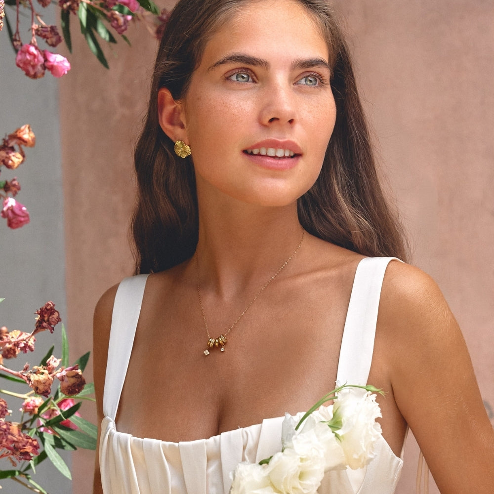 Aurea Gold Ring Pendant Necklace