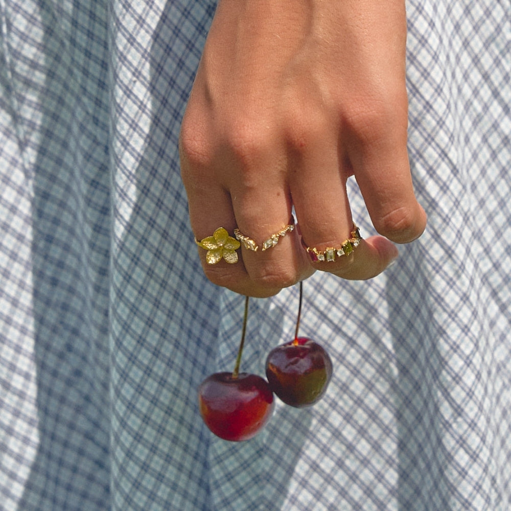 Blooming Gold Flower Ring