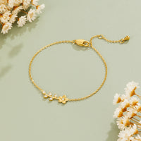 Golden Crystal Vine Bracelet