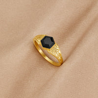 Phoenix Black Onyx Ring
