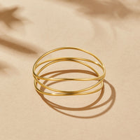 Sabrina Gold Layered Bangle - Beautiful Earth Boutique