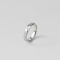 "Seascape" Engraved Silver Band Ring