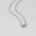 Silver Marquise Petal Necklace