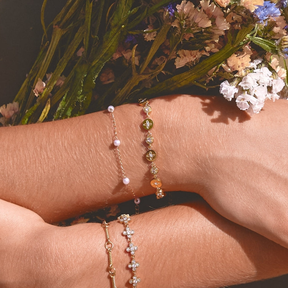 Spring Bloom Gold Bracelet