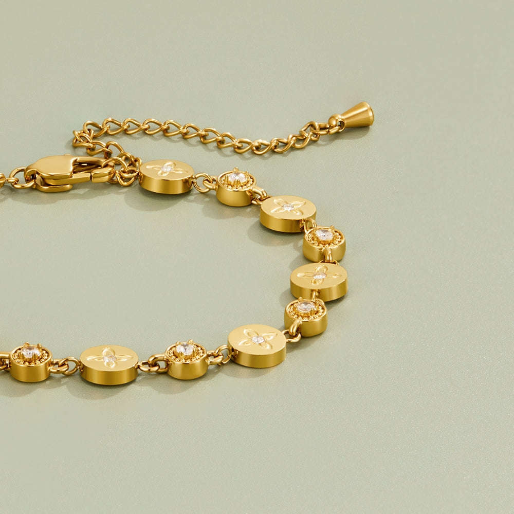 Spring Bloom Gold Bracelet