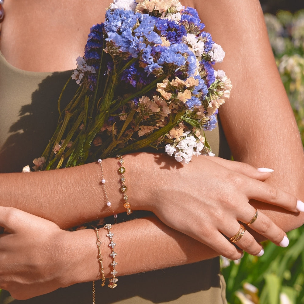 Spring Bloom Gold Bracelet