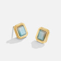 Vana Gold Vintage Stone Earrings