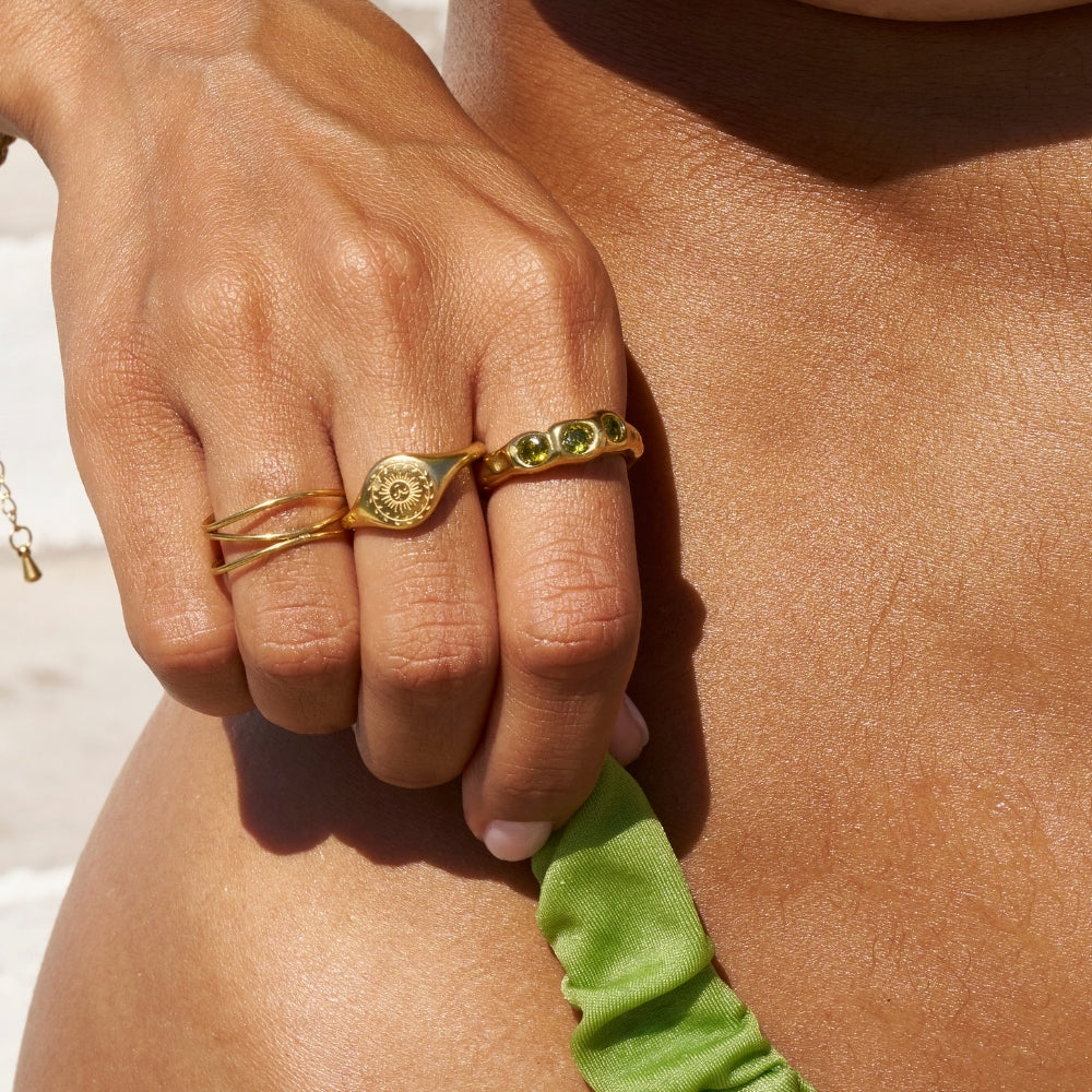 Vintage Peridot Gold Ring