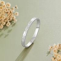 Vintage Silver Vine Bangle