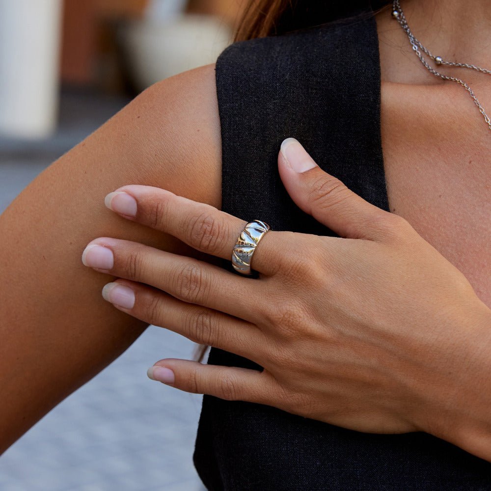 Anika Chunky Silver Ring - Beautiful Earth Boutique