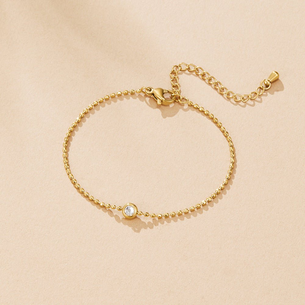Beaded Gold Aurora Crystal Bracelet - Beautiful Earth Boutique