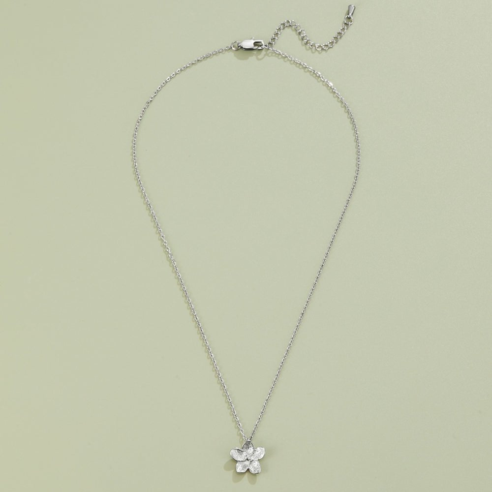 Blooming Silver Flower Necklace - Beautiful Earth Boutique