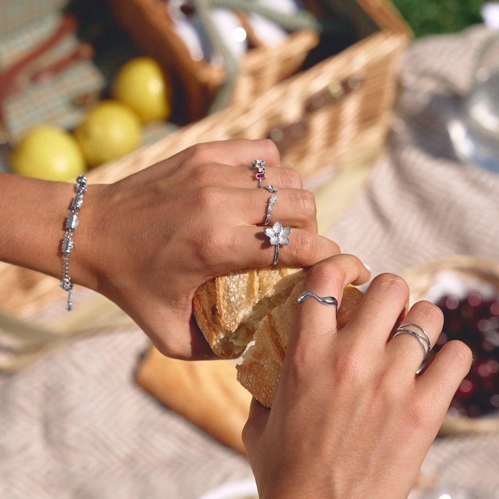 Blooming Silver Flower Ring - Beautiful Earth Boutique