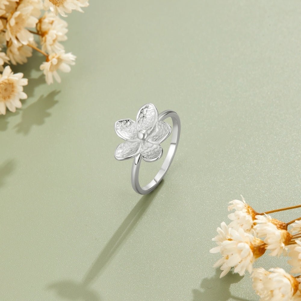 Blooming Silver Flower Ring - Beautiful Earth Boutique