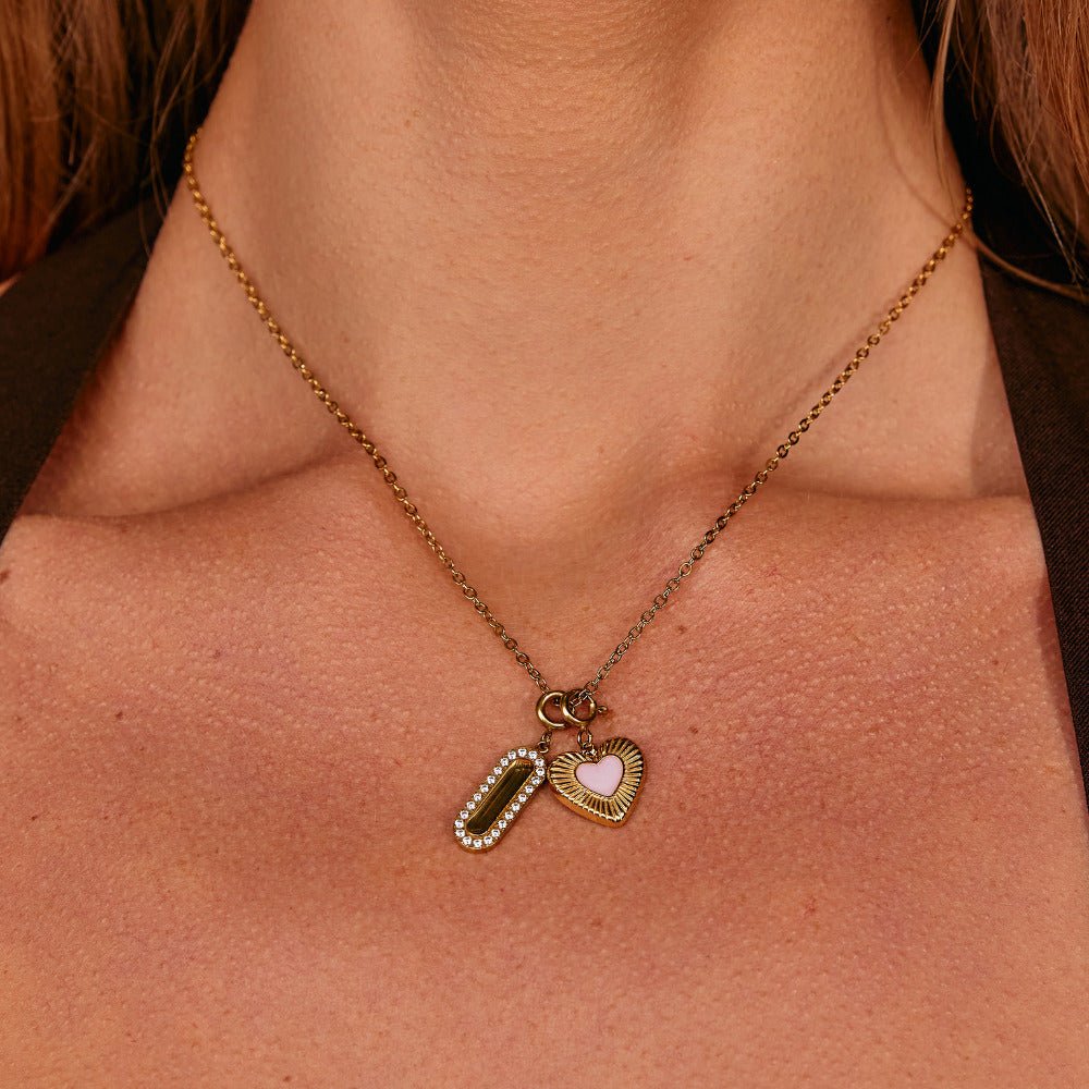 Blush Gold Heart Charm - Beautiful Earth Boutique