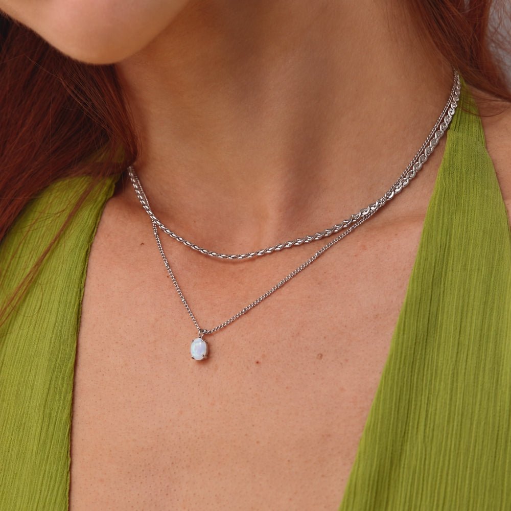 Clement Silver Twist Necklace - Beautiful Earth Boutique