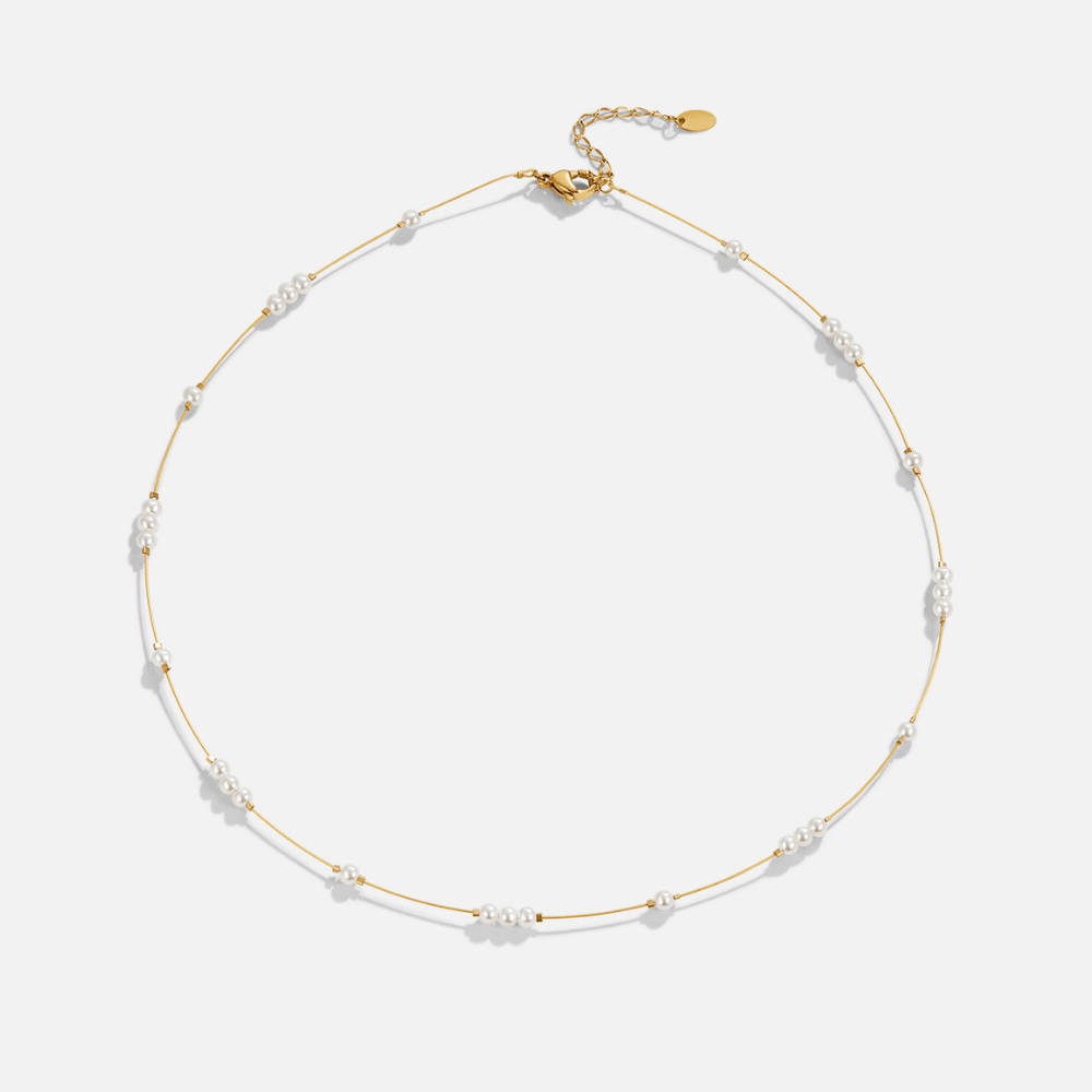 Gigi Pearl Choker Necklace - Beautiful Earth Boutique