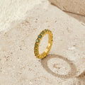 Gold Eternity Moonstone Ring - Beautiful Earth Boutique