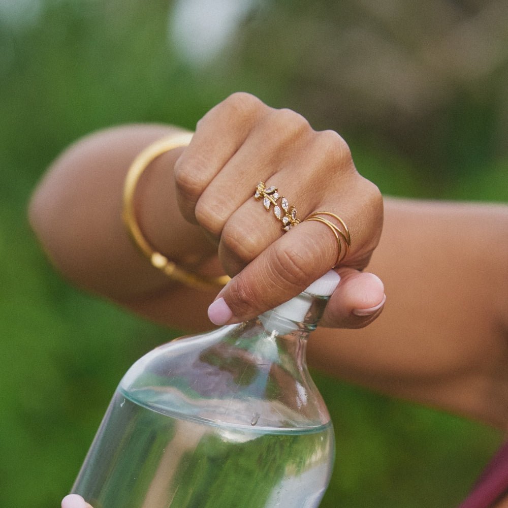 Gold Infinity Loop Ring - Beautiful Earth Boutique