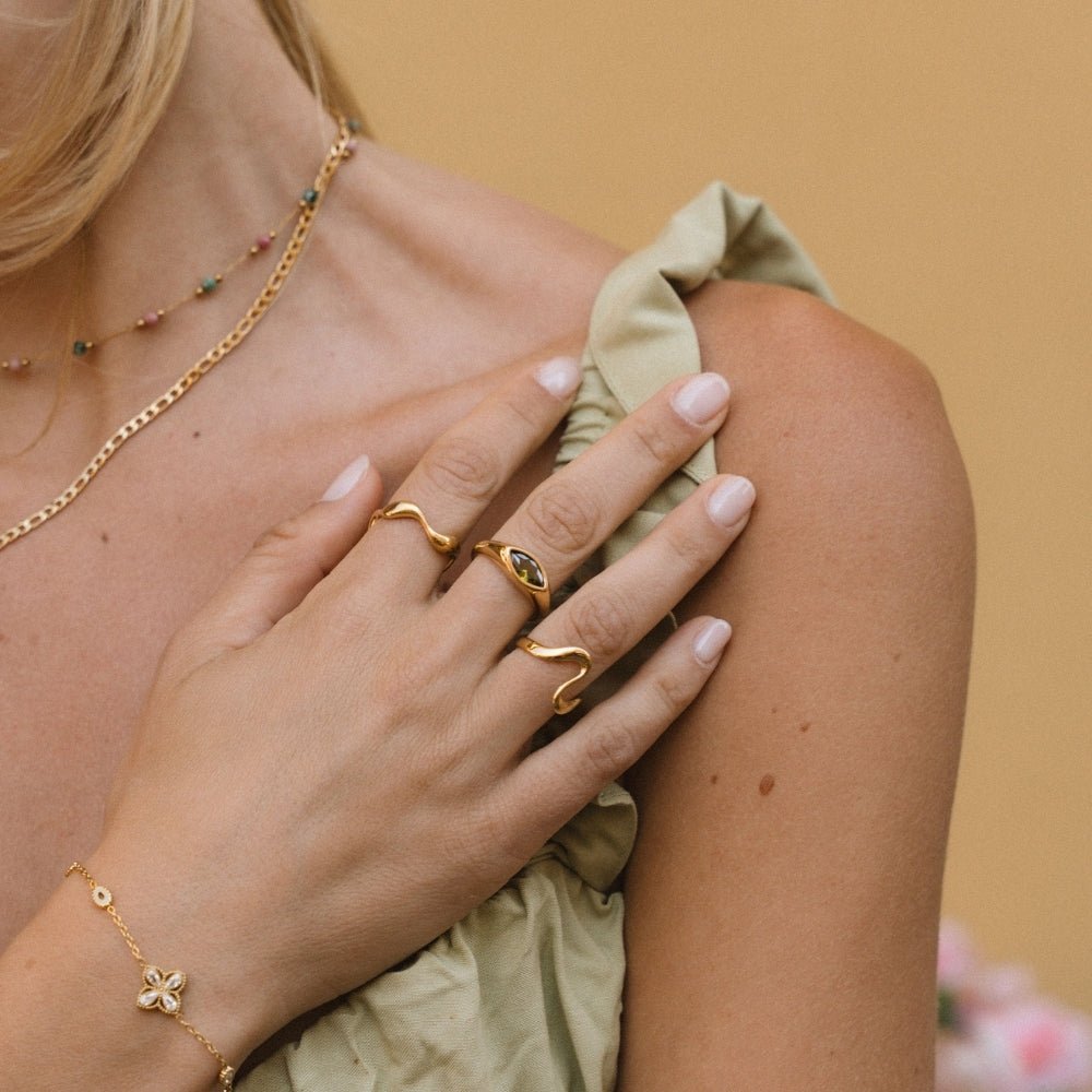 Green Arizona Crystal Ring - Beautiful Earth Boutique