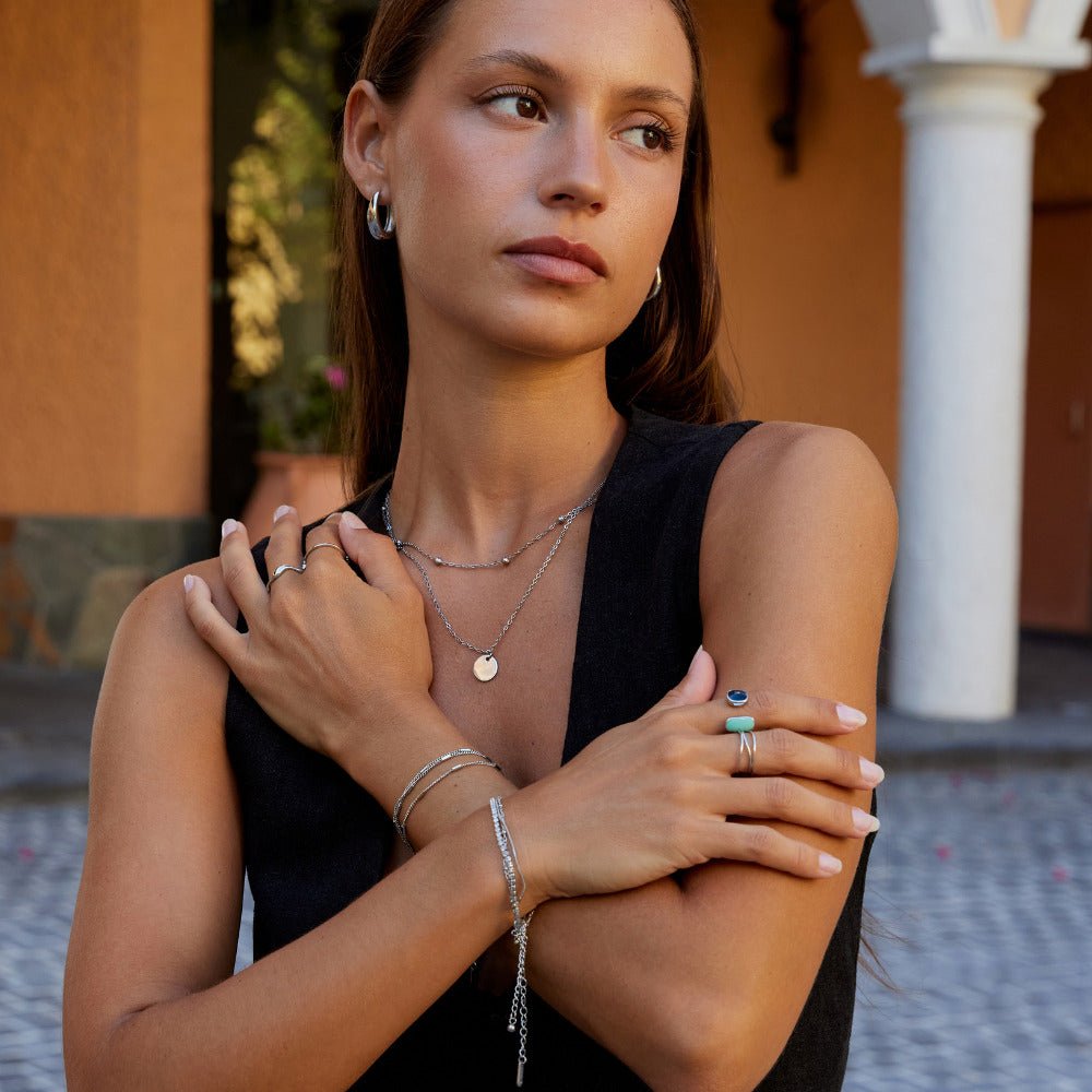 Layered Silver Alia Bracelet - Beautiful Earth Boutique