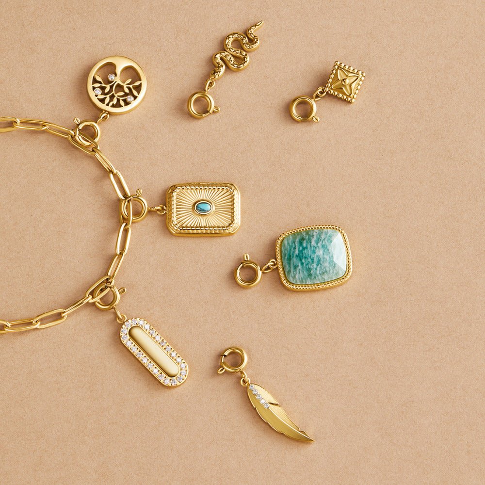 Lucky Gold Clover Leaf Charm - Beautiful Earth Boutique