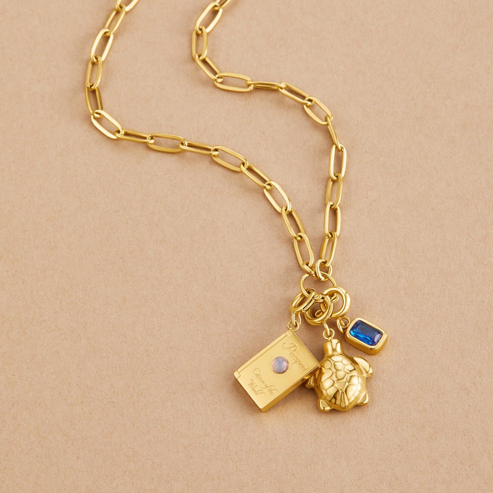 Mystic Blue Crystal Charm - Beautiful Earth Boutique