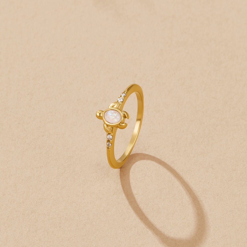 Opal Gold Turtle Ring - Beautiful Earth Boutique