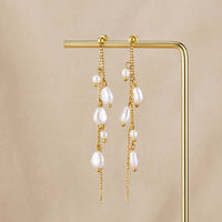 Penelope Pearl Drop Earrings - Beautiful Earth Boutique