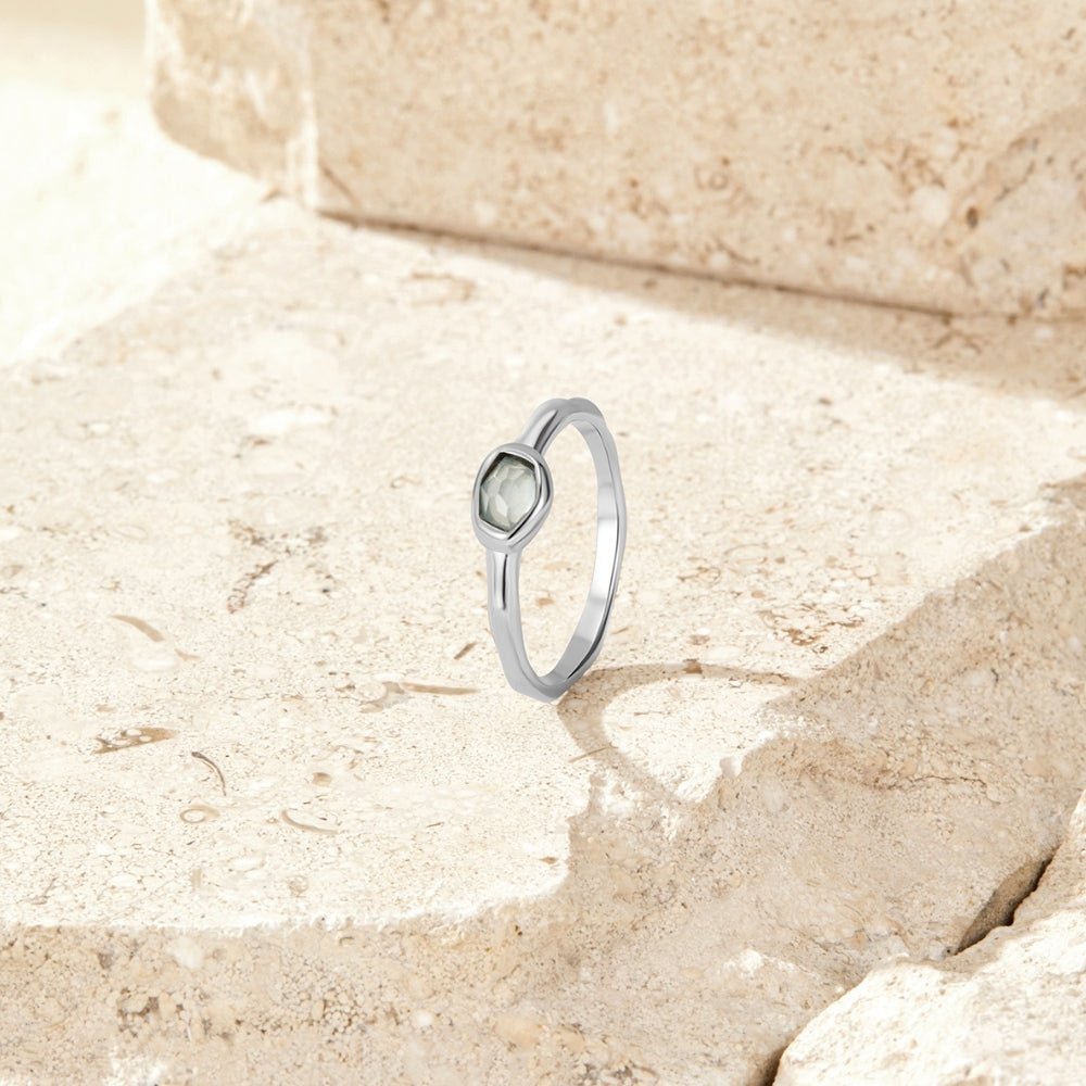 Selene Silver Moonstone Ring - Beautiful Earth Boutique