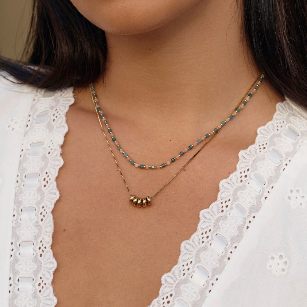 Serene Blue Bead Necklace - Beautiful Earth Boutique