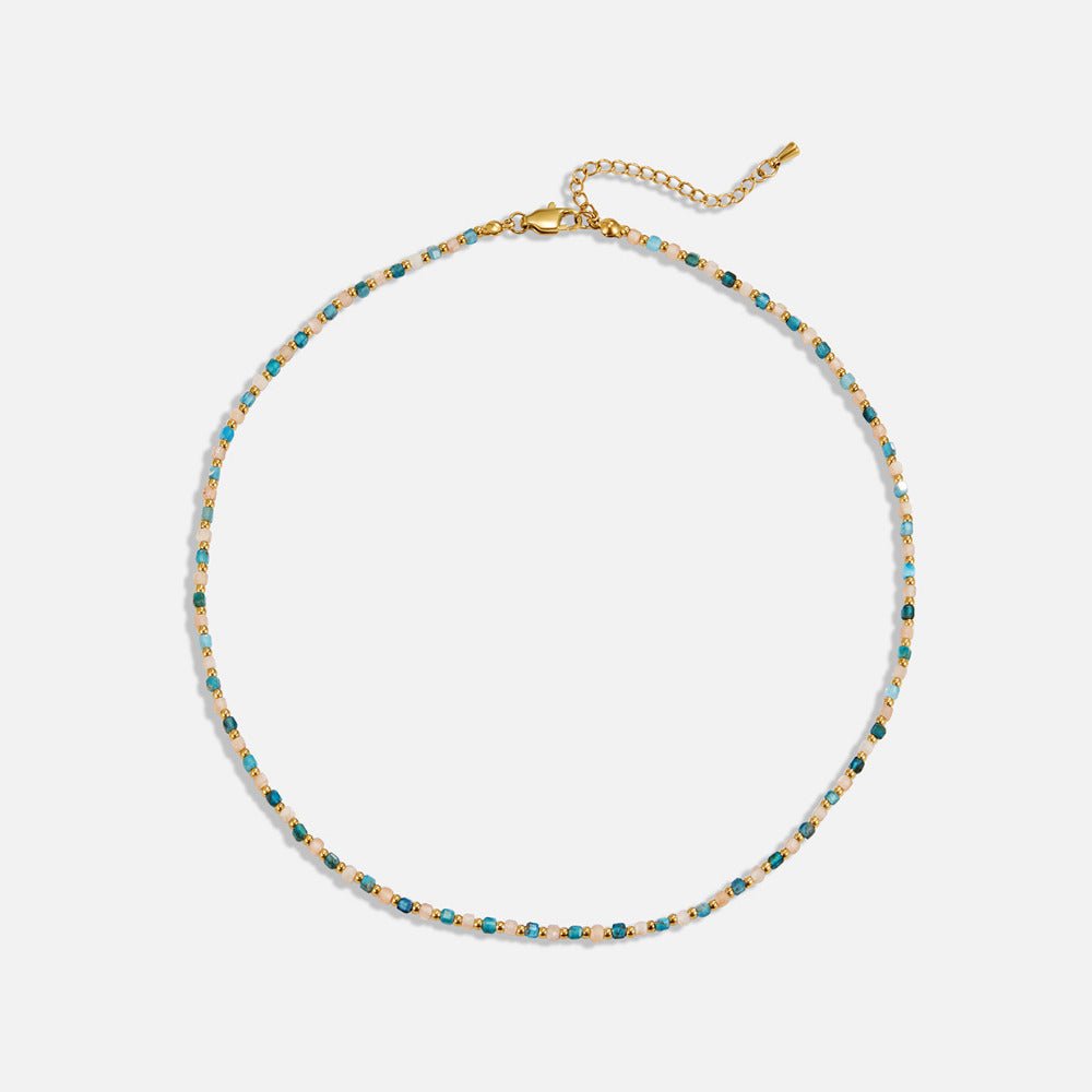 Serene Blue Bead Necklace - Beautiful Earth Boutique