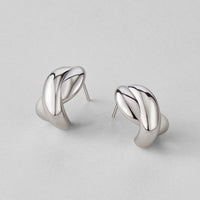 Silver Dakota Twisted Earrings - Beautiful Earth Boutique