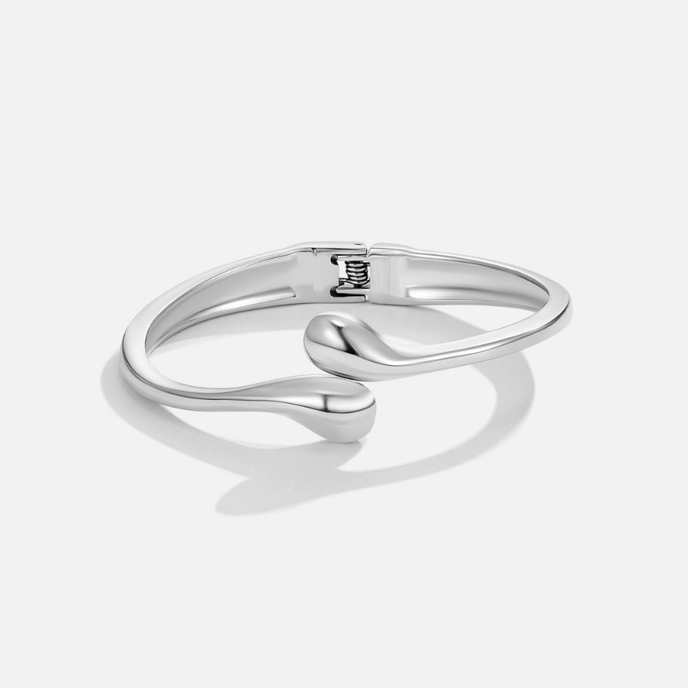Silver Teardrop Bangle - Beautiful Earth Boutique