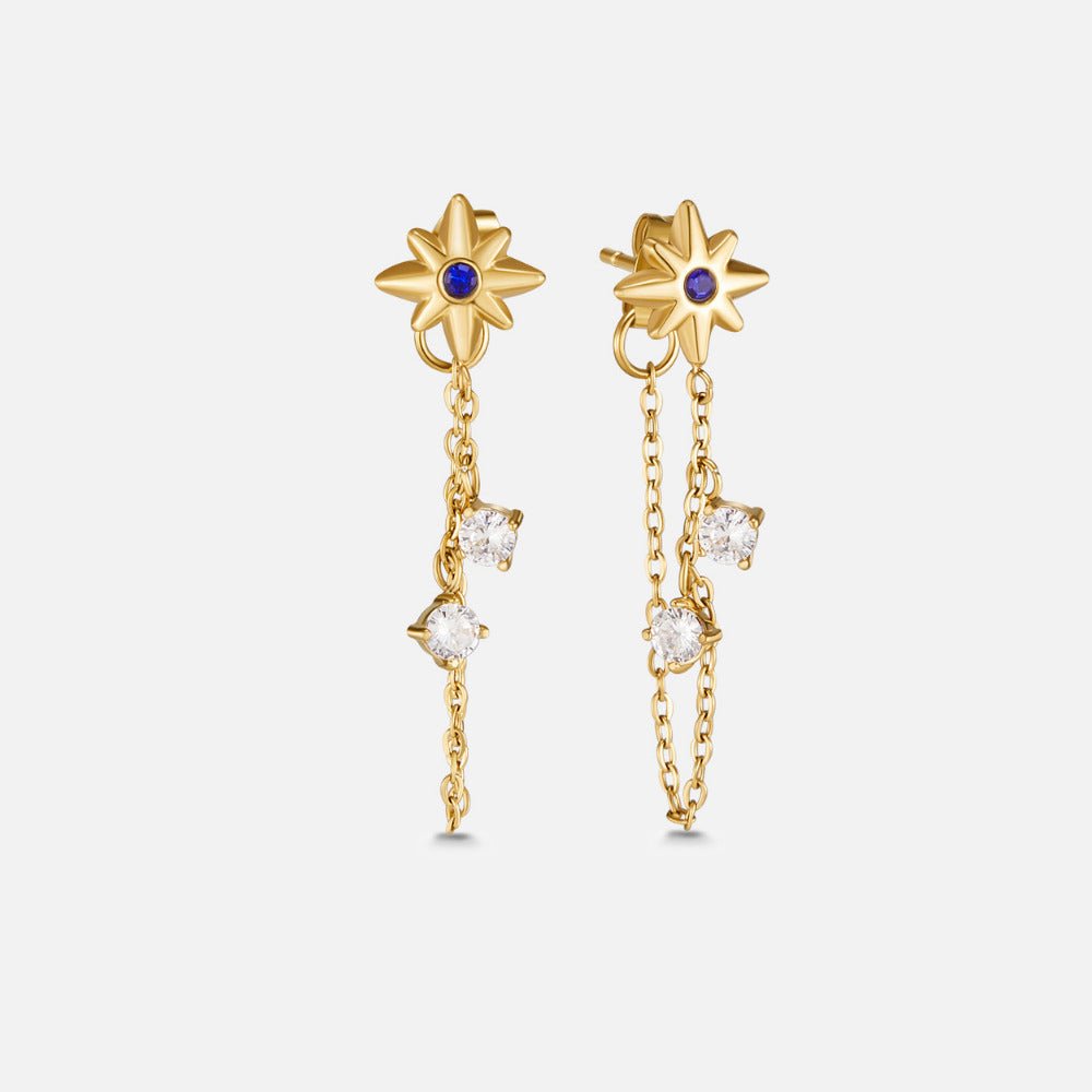 Starburst Crystal Drop Earrings - Beautiful Earth Boutique