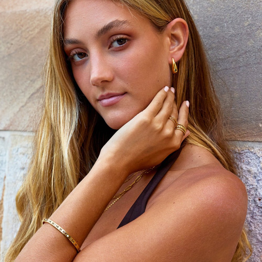 Vienna Gold Dome Earrings - Beautiful Earth Boutique